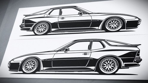 Adesivi porsche 944 - 944, turbo