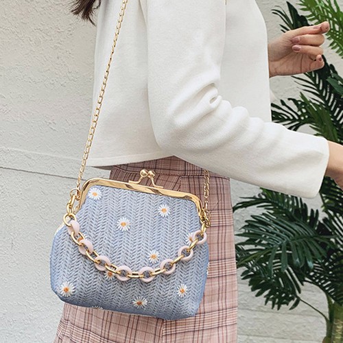 1pc borsa paglia stile - 1pc,