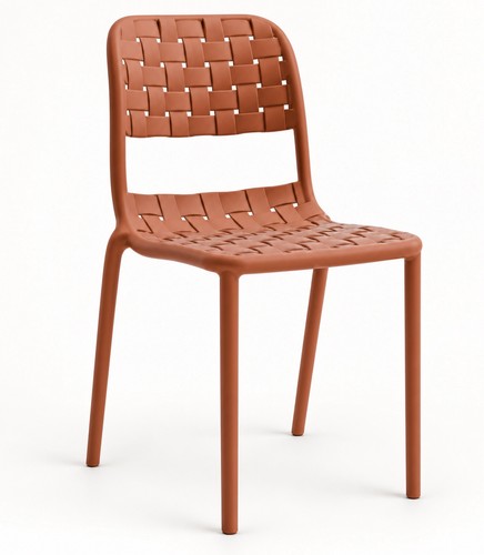 Sedia plastica intrecciata