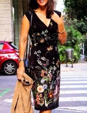 Abito A Tubino Con Stampa