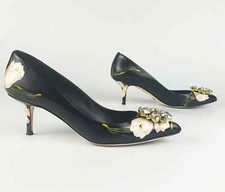 Occasione! DOLCE & GABBANA Scarpe Donna Decorate a Mano con Pietre - Bellissime