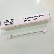 LAMPADA ALOGENA LINEARE TUGSTENO 300W VALEX 230V 50HZ ORIZZONTALE FARETTO 