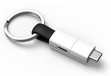 CAVO 3 IN 1 portachiavi cavetto usb tipo type c  micro corto cellulare