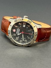 Wenger Swiss Military Watch W0741203 Grenadier men's Strap WR 100M Lether Band