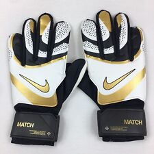 Nike GK Match Goalkeeper Gloves Black Gold Soccer Goalie FJ4862-013 Size 10
