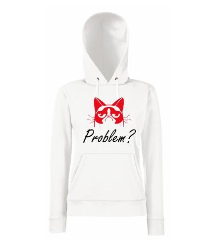 Felpa donna problem gatto - felpa,