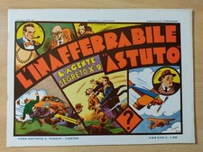 L'agente segreto X-9 L'inafferrabile astuto Nerbini 1936 Anastatico Edicola