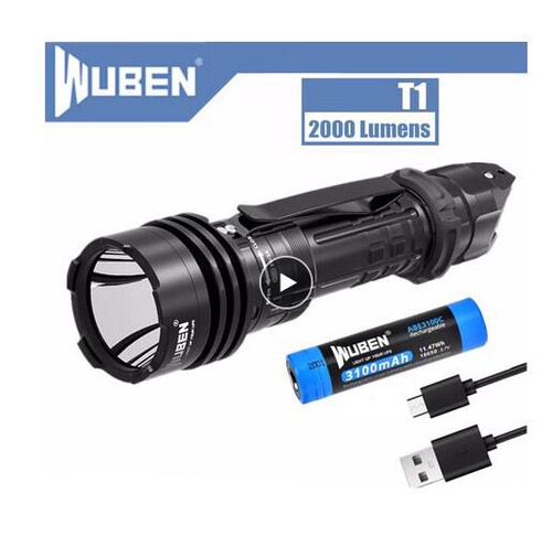Torcia tattica wuben usb - wuben, t1