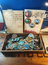 Placche A Scelta Auto D'Epoca Città Stati Originali Nos Stemmi Bandiere Vintage 