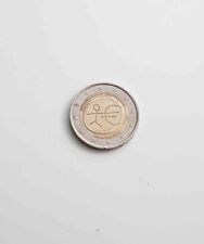 MONETA da due 2 euro Germania  con omino stilizzato WWU 1999-2009 LETTERA D RARA