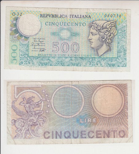 Repubblica 500 lire mercurio - repubblica:,