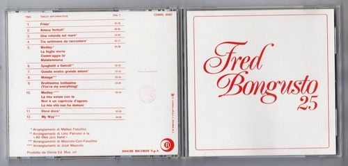 Fred bongusto anni - cd,