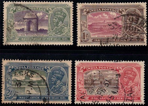 India 1931 125 128 - 125-128, usato