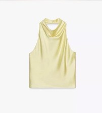 Top Zara in seta con supporto