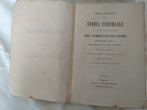 Libro antico torrente dei - libro,