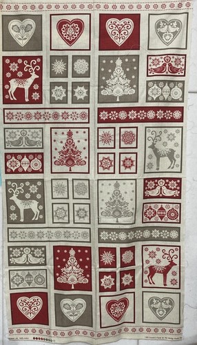 Tessuto patchwork natalizio