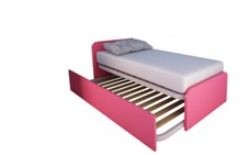 964R Letto cameretta 80x190 design personalizzabile con secondo letto estraibile