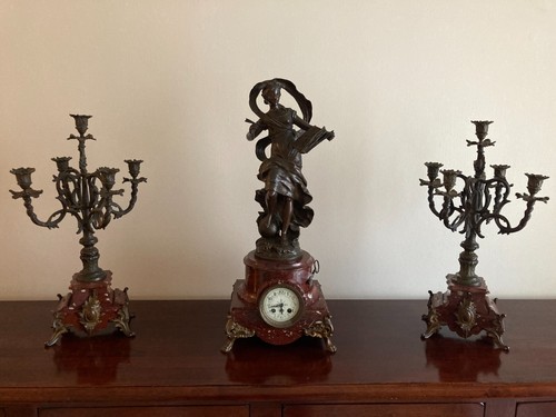 Antico trittico orologio - antico,