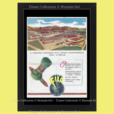 Anni ' 50  * Pubblicità Originale "Fila, Biella, Il Complesso Industriale della