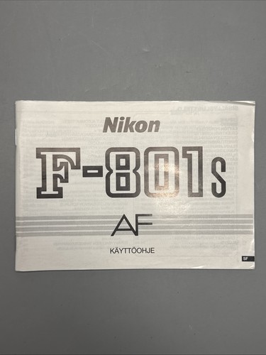 Nikon 801s käyttöohje - nikon, af