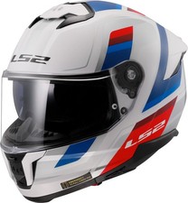 VINTAGE WHITE BLUE RED LS2