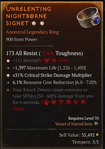Ring barb paladin - ring,