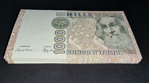 Una mille 1000 lire - lire, marco
