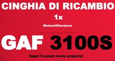 ★CINGHIA DI RICAMBIO MOTORE 1 x GAF 3100 S★SUPER 8 SOUND MOVIE PROJECTOR★