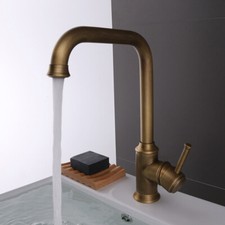 Rubinetto lavabo ottone antico
