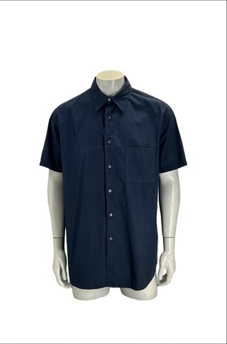 Camicia blu manica - , corta