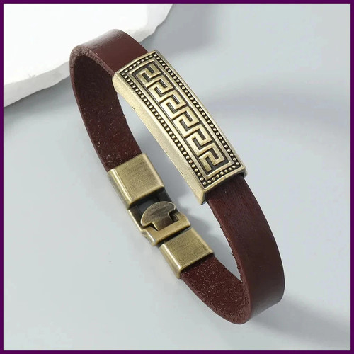 Bracciale uomo pelle vintage - , 1