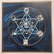 SOLIDI PLATONICI in QUARZO IALINO o QUARZO ROSA o AMETISTA- SET di 7 PIETRE