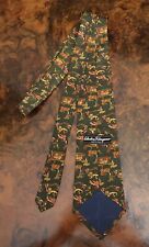CRAVATTA FIRMATA SALVATORE FERRAGAMO ORIGINALE IN SETA PURA 100%