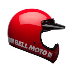 CASCO INTEGRALE BELL MOTO-3 CAFE RACER MONO CLASSIC GLOSS RED - ROSSO LUCIDO