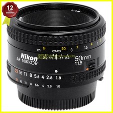 Nikon AF Nikkor 50mm f1,8 Obiettivo full frame per fotocamere. Made in Japan.