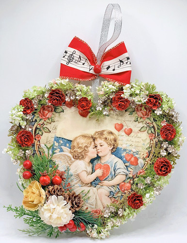 Ghirlanda fiori pigne 231 - fiori,