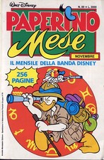 [586] PAPERINO MESE ed. Mondadori 1987 n. 89 stato Edicola