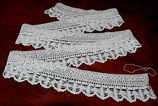 Pizzo, Bordo • All’Uncinetto • Cotone • Fato a mano • 180 x 8 cm