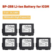 5 pezzi batteria agli ioni di litio 7,4 V 1950 mAh BP-256 per ICOM IC-92AD IC-E92D IC-92