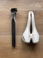 Selle SMP Sella per Bici da Strada Extra 275x140mm Bianco + Supporto MOST
