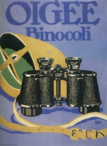 Oigee binocoli poster - binocoli,