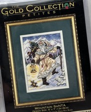 Mountain Santa Cross Stitch
