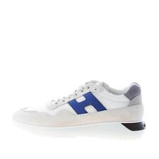 Hogan scarpe uomo Sneaker Interactive Cube in camoscio beige e tessuto bianco