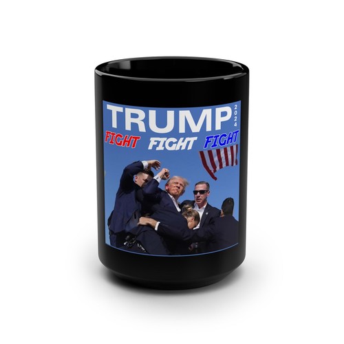 Tazza nera trump 2024 - tazza,