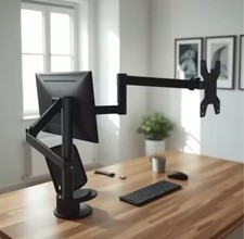 Dual Monitor Adjustable Desk