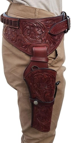 Western gun holster belt - gun,