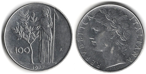 Italia 100 lire - ,, 1977