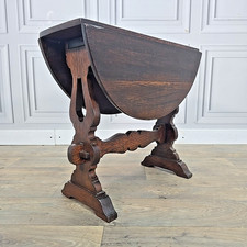 Tavolo antico rovere foglia