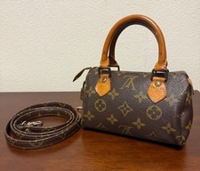 Autentica borsa Louis Vuitton Monogram Mini Speedy vintage vecchio modello con cinturino 