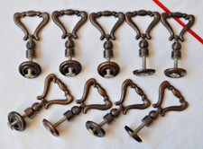 Maniglie per cassetti sovietiche vintage lotto 9x URSS mobili armadio tira pomelli